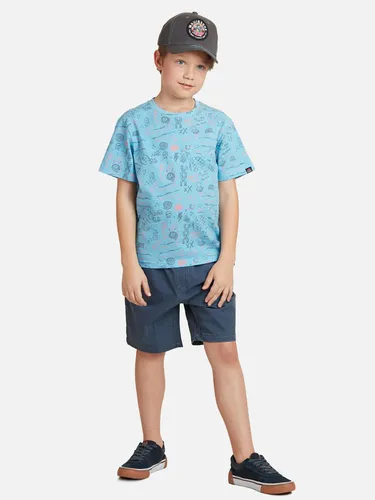 Bermuda Colored Jogger Kids Niño Azul Maui And Sons