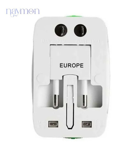 20pz Adaptador Convertidor Clavija Corriente Universal Viaje