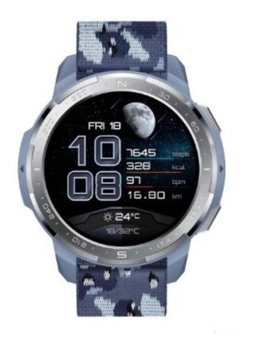 Imagen 1 de 2 de Smartwatch Honor Watch GS Pro 1.39" caja 48mm de  acero inoxidable y plástico  camo blue, malla  camo blue de  fluoroelastómero KAN-B19