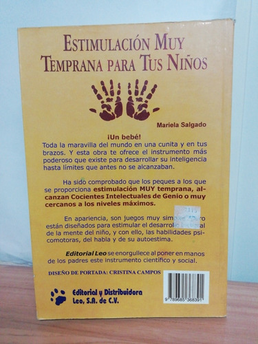 Estimulación Muy Temprana Para Tus Niños (Usado)