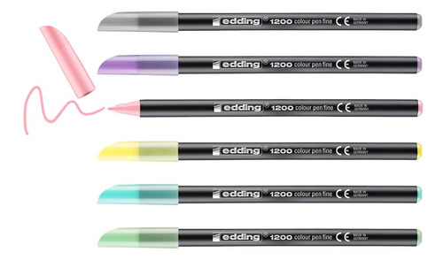 Plumones Edding Pastel Rotulador Colour Pen Fine 68