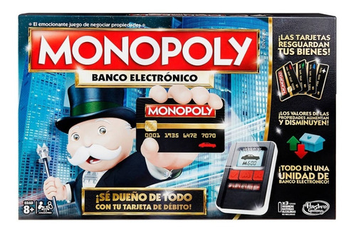 Monopoly Electrónico Original Hasbro Juego De Mesa Monopolio