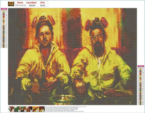 Imagen 1 de 4 de Pintura Diamante Diy Diamond Painting Kit Breaking Bad Chile