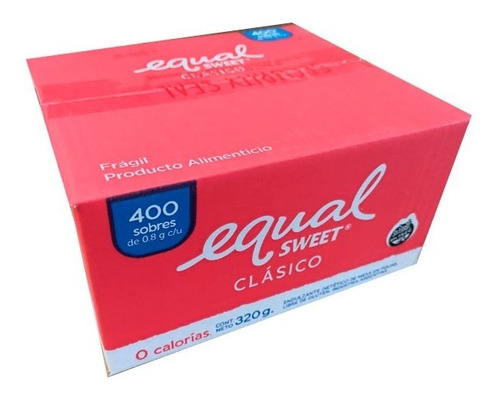 Edulcorante Equal Sweet X 400 Sobres De 0,8gr