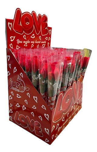 Flor Rosa Artificial Para Regalo De San Valentín 48pz