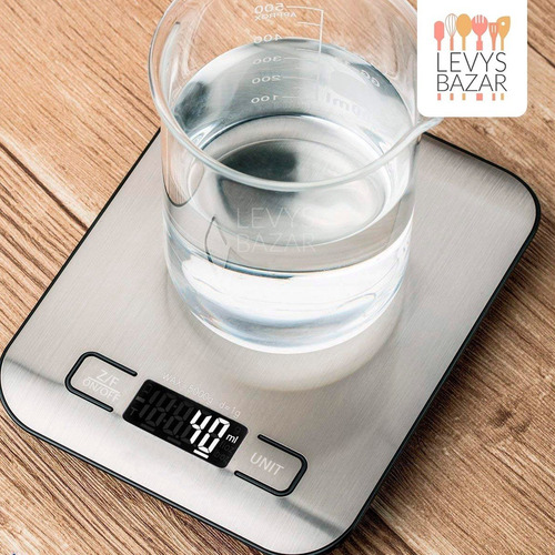 Imagen 10 de 10 de Balanza Cocina Digital De Acero Inoxidable 1gr A 10 Kg