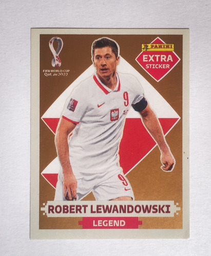 Figurita Qatar 2022 Lewandowski Extra Sticker Leyenda Bronce