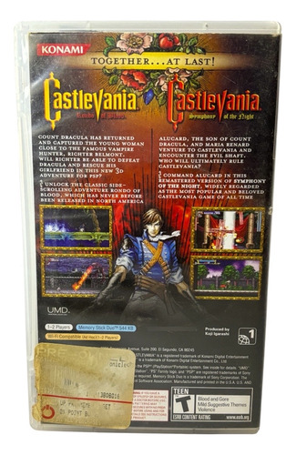 Castlevania The Drácula X Chronicles Videojuego Psp Completo (Usado)