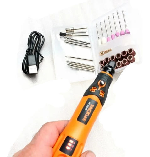 Imagen 1 de 9 de Mini Taladro Inalámbrico Recargable Pedicure Manualidades
