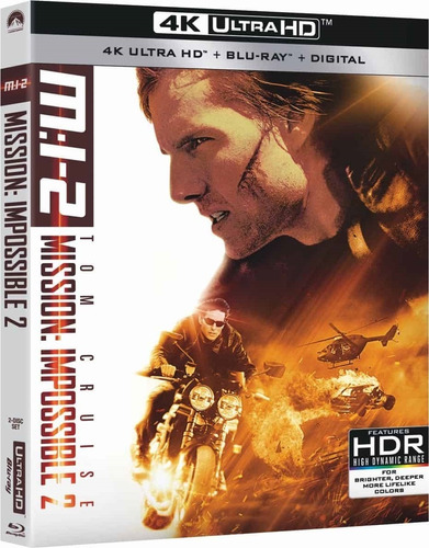 Mision Imposible 2 Pelicula 4k Ultra Hd + Blu-ray + Digital