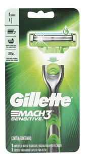 Gillette Máquina De Afeitar Mach3 Sensitive Recargable