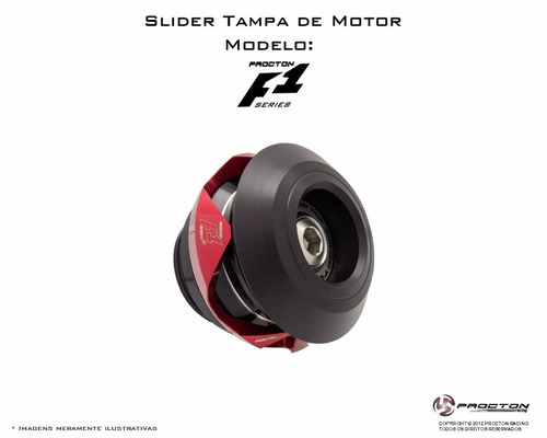 Slider Tampa Do Motor Modelo F1 Procton Cbr 1000rr 2018 / 2019