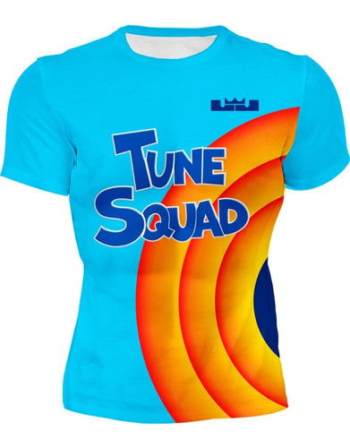 Playera Full Print  Caballero Tune Squad Película Azul 1