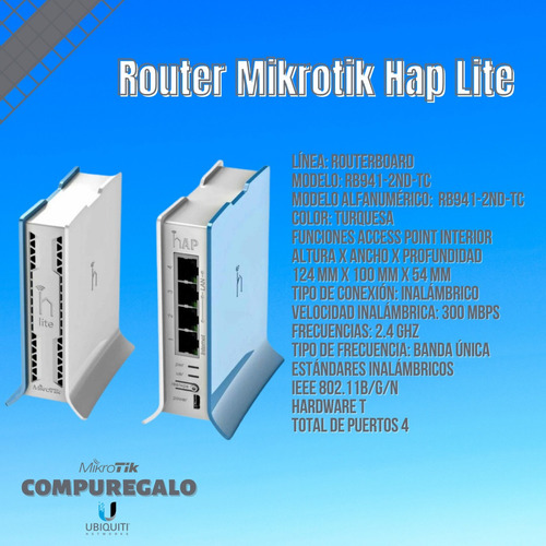 Router Mikrotik Hap Rb941 Balanceador De Carga