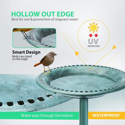 Imagen 2 de 5 de Pedestal De Jardin Tipo Bebedero De Aves Gardman Fuente
