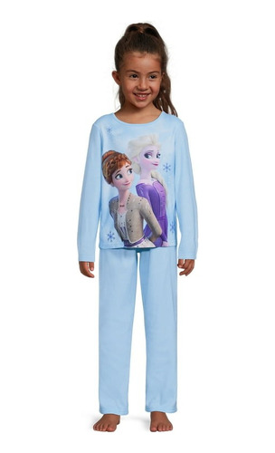Pijama Niña Set De 2 Piezas Disney Frozen 2 Franela Afelpada