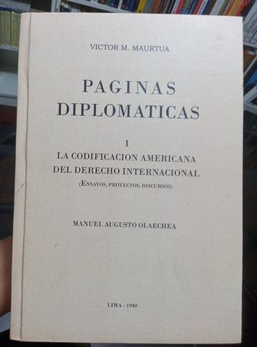 Páginas Diplomáticas I - Víctor M. Maurtua