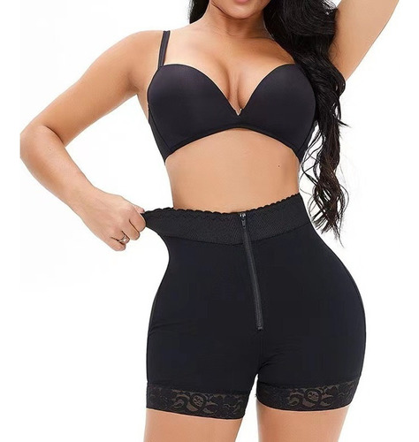 Faja Short Con Cierre Levanta Gluteos Colombiano Moldea,g