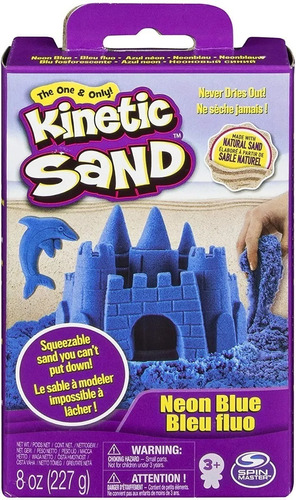 Kinetic Sand Arena Magica Moldeable Azul Neon Blue 227g