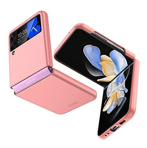 Funda Ultra Delgada Para Samsung Z Flip 4 Rosa