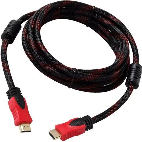 Cable  2.0 Full Hd Blindado Enmallado Y Reforzado 3mts
