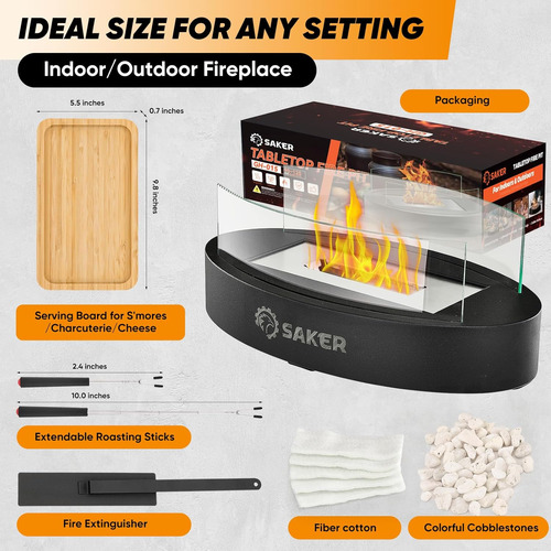 Saker Fogata De Mesa Kit Portátil Para Hacer Olores Para In