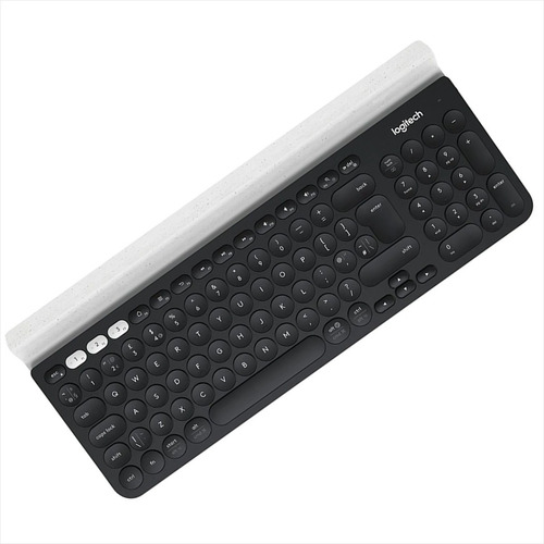 Teclado bluetooth Logitech K780 QWERTY español España color negro y blanco