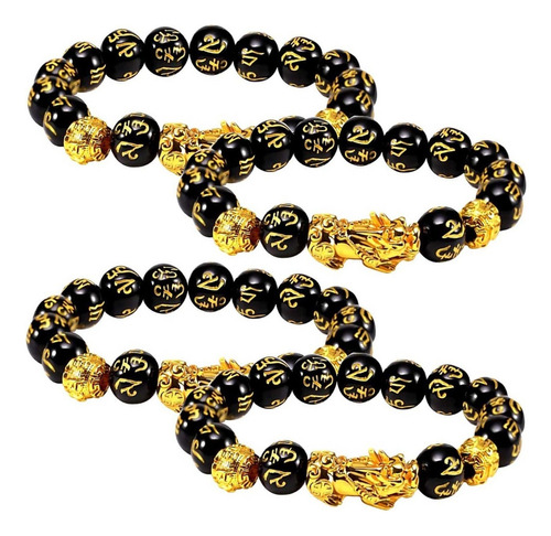 Pulsera De Riqueza Feng Shui Pixiu De Suerte 4 Piezas