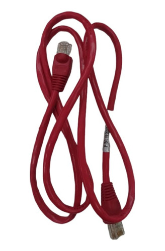 Cable De Red 1,20 Mts Cat. 5e Patch Cord Rojo X5 Unidades