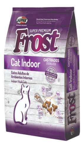 Alimento Frost Super Premium Cat Indoor para gato adulto sabor mix en bolsa de 7.5kg