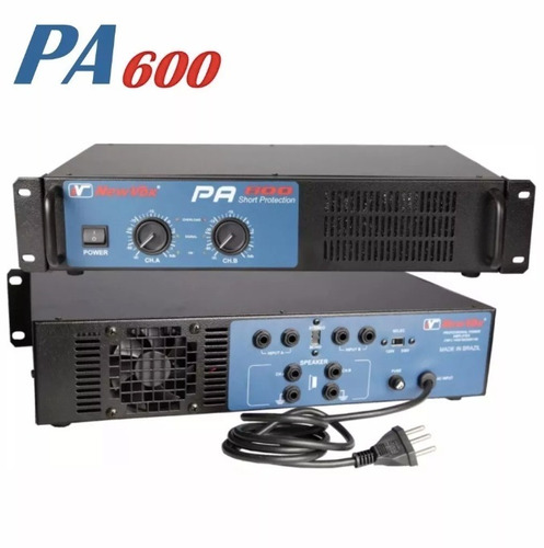 Amplificador Potência New Vox Pa 600 - 300 W Rms Somos Loja