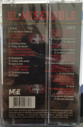 Los Miserables La Voz Del Pueblo Cassette Nuevo Musicovinyl