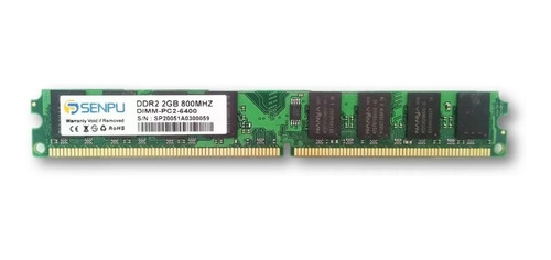 Memoria Ram Pc Ddr2 2gb Pc2-6400 Marca: Senpu