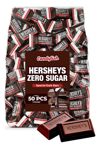 Hershys - Barra De Caramelo Especial De Chocolate Negro Cero