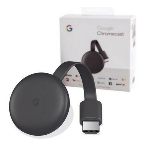 Imagen 2 de 3 de Google Chromecast Full Hd Carbón Conversor Smart Adaptador