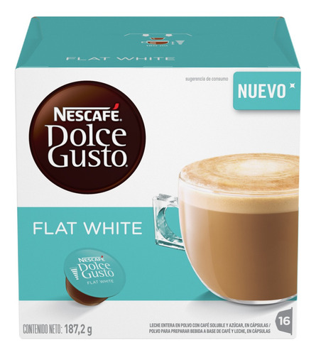 Café flat white en cápsula Nescafé Dolce Gusto sin TACC