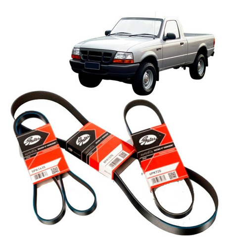 Correa Aire Acond Ford Ranger 2.3 8 Val Gasolina 93/94