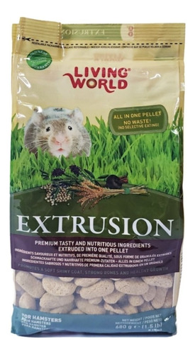 Alimento Extrusion 680g Hamster Living World