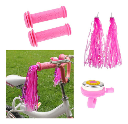 Cubierta De Puños De Barra De Manillar De Bicicleta Rosado