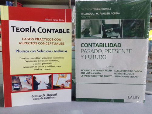 Combo Teoria Contable + Contabilidad Pasado Presente Y Fut.