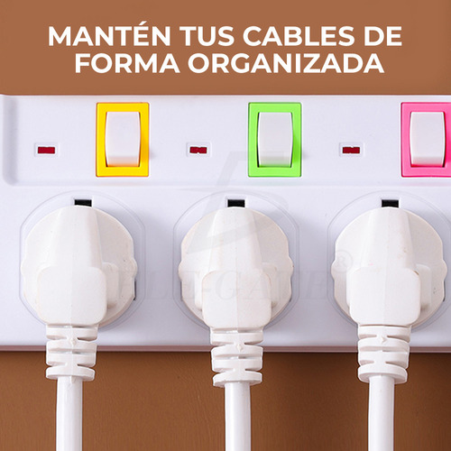 Regleta De Alimentación Para Escritorio 3 Tomas De Corriente Color Blanco Ele-Gate CH.10334