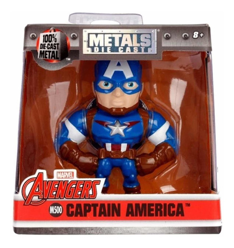 Metals Die Cast Capitan America Figura 6.5cm Marvel Avengers