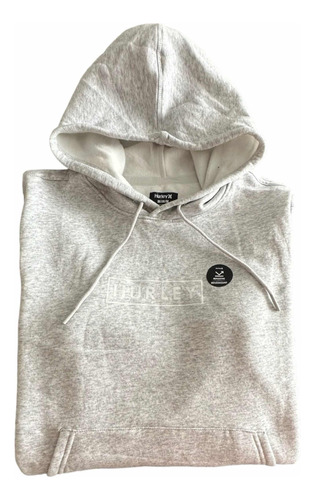 Hoodie Capota Buzo Saco Sueter Hurley M202 Talla M Gris Orig