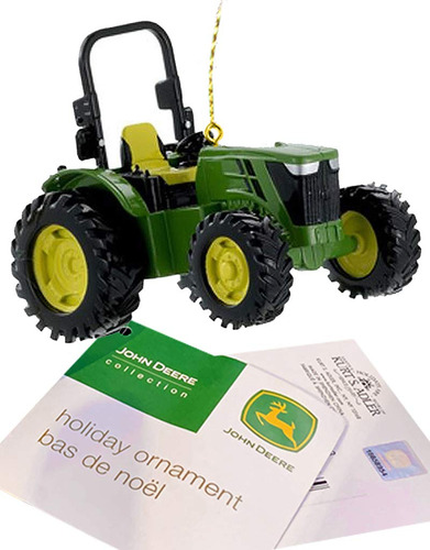 Kurt Adler John Deere Adorno Navidad Para Tractor Utilitario