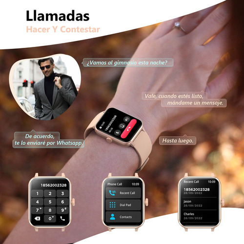 Reloj Smartwatch Inteligente Bluetooth Llamada Asistente Voz