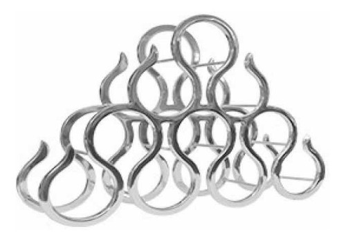 Imagen 8 de 9 de Cava 6 Botellas Modelo Sol Pewter 29 X 24 Cm Pewter Brillo