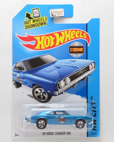 Blue Version 2015 Hot Wheels HW WORKSHOP '69 Dodge Charger 500 19/250