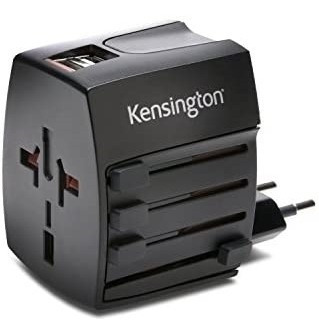 Adaptador De Viaje Internacional Kensington Con Puertos Usb