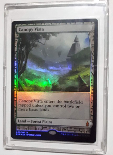 Magic Mtg Canopy Vista (full Art) Zendikar Expeditions (foil (Usado)