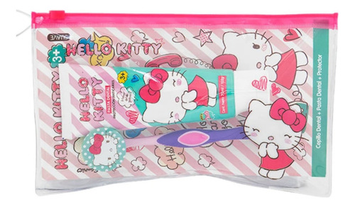 Set Hello Kitty Cepillo + Pasta Dental + Cartuchera